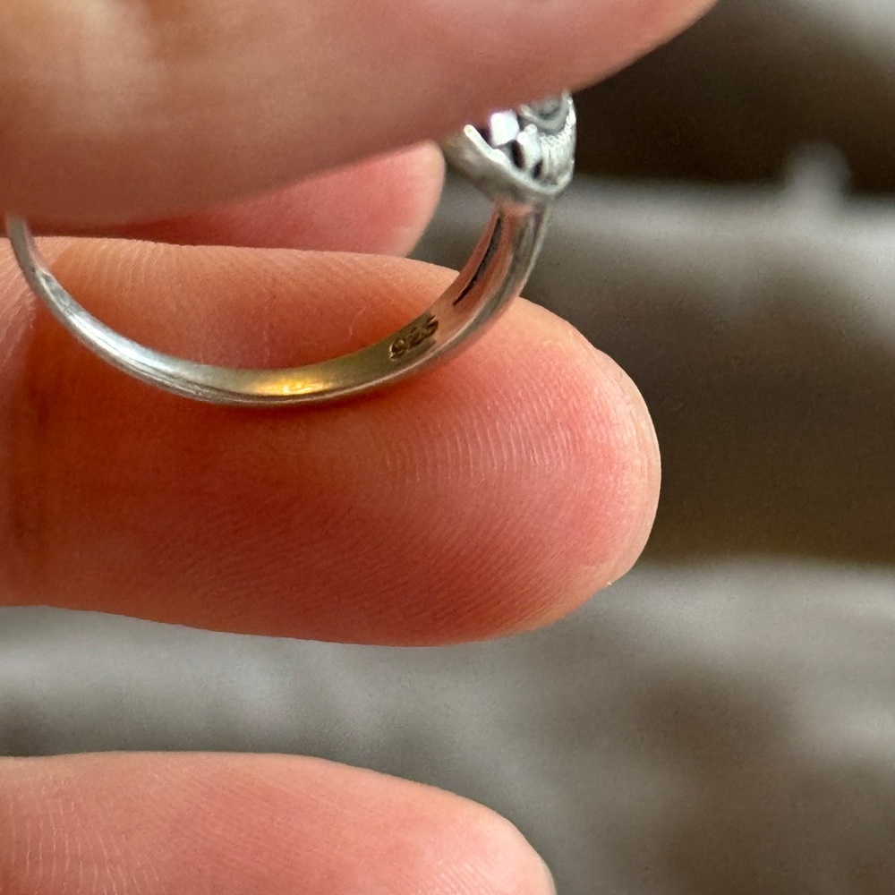 Sterling Silver Ring 925 Abalone Shell - image 4